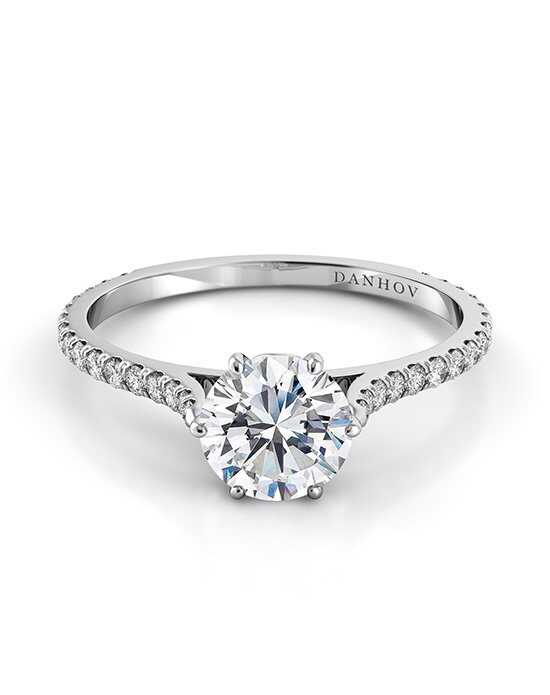 Danhov Classico Diamond Shank Solitaire Engagement Ring photo