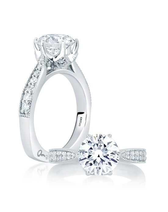 A.JAFFE MES755Q Engagement Ring - The Knot