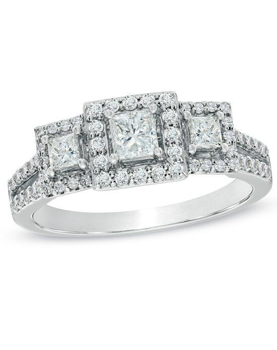 Zales Past Present Future Collection - 1 CT. T.W.Princess-Cut Diamond ...