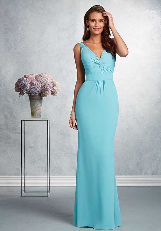 Classic V neck A Line  Bridesmaid Dress With Wrap Bodice main image 1