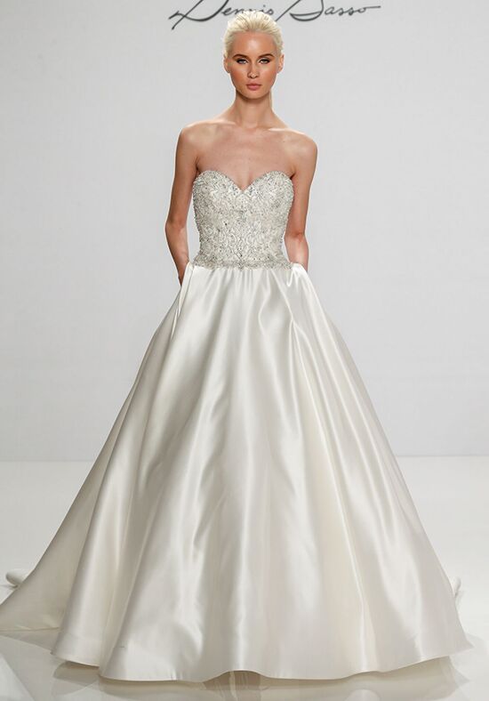 Dennis Basso A Line Wedding Dress 2