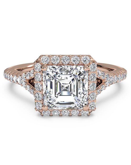 Ritani Solitaire Diamond Tulip Cathedral Engagement Ring - in 14kt ...