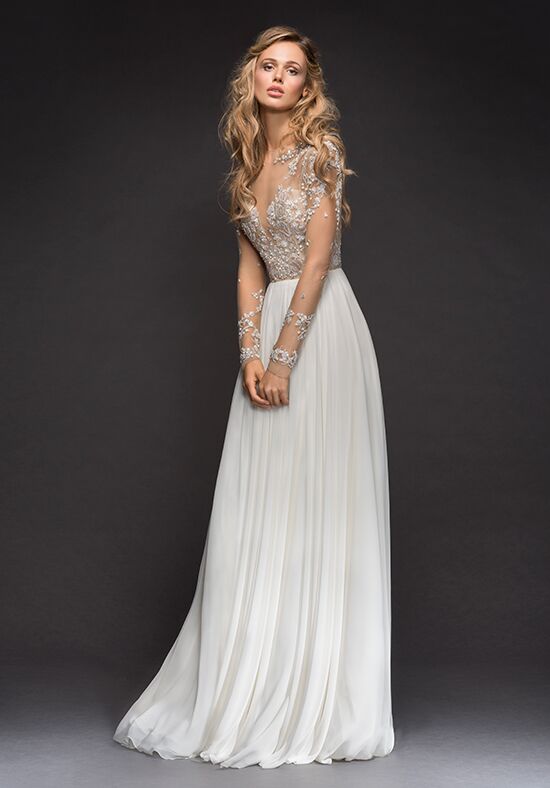 hayley paige off the shoulder wedding dress