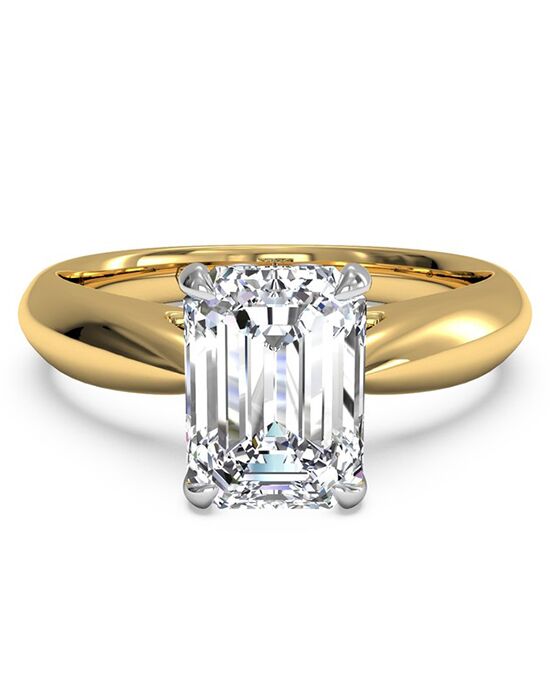 Ritani Solitaire Diamond Tulip Cathedral Engagement Ring - in 14kt ...