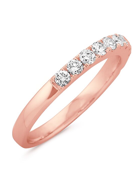  Shane  Co  Pav  Set Diamond Wedding  Band in 14k Rose  Gold  