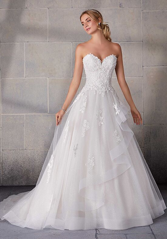 sparkling tulle wedding dress