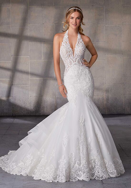 halter neck wedding dress