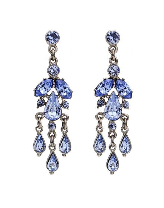 Thomas Laine Ben-Amun Bridal Pearl and Crystal Drop Earrings Wedding ...