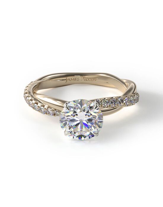 James Allen Pave Rope Engagement Ring Engagement Ring The Knot