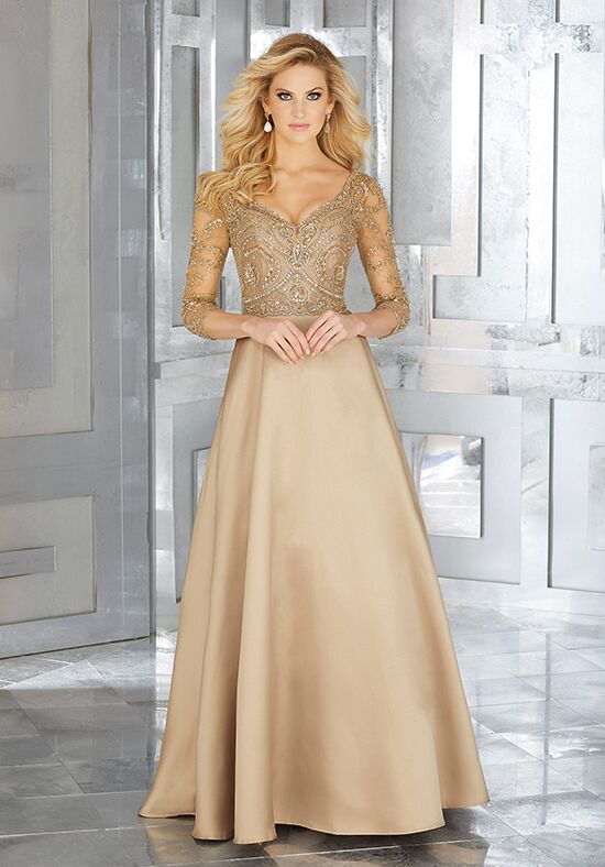 champagne gold dress mother of the bride