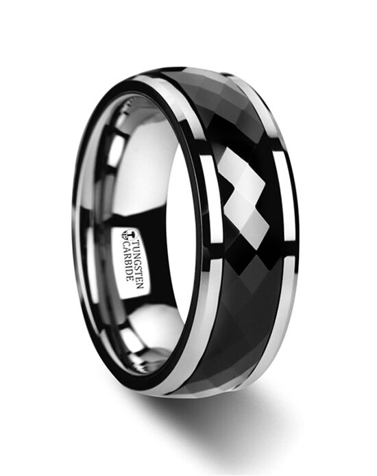 Mens Tungsten Wedding Bands W758-TBGO Wedding Ring - The Knot