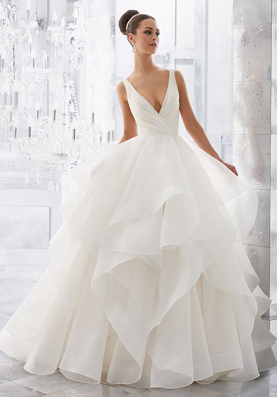 organza ball gown wedding dress